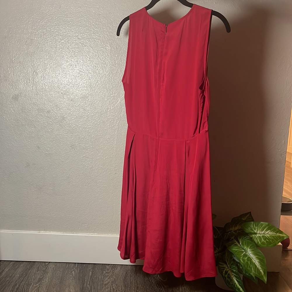 ♥️ Reformation RARE Deep Red 💄 Dress- Like new 🔥 - Picture 5 of 12